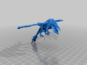 yaşlı ejderha modelleri Lig efsaneler minyatür model 3d print model - Mito3D