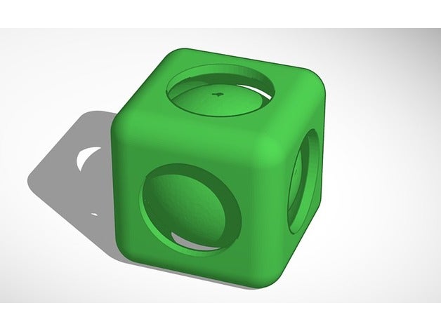 extremely high poly cube sphere mechanical toys impossible object 3D print model - Mito3D