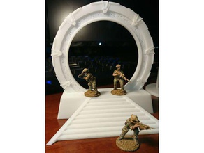 Stargate 1 55 mm çaplı wtgibson remix oyuncaklar ve oyunlar 28 stargate sg-1 arazi wargames 3d print model - Mito3D