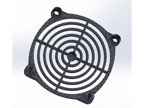 fan grille holes 3d printer accessories 3d print model - Mito3D