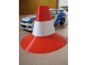 traffic cone rc car office races r c vehicles 3d print model - Mito3D