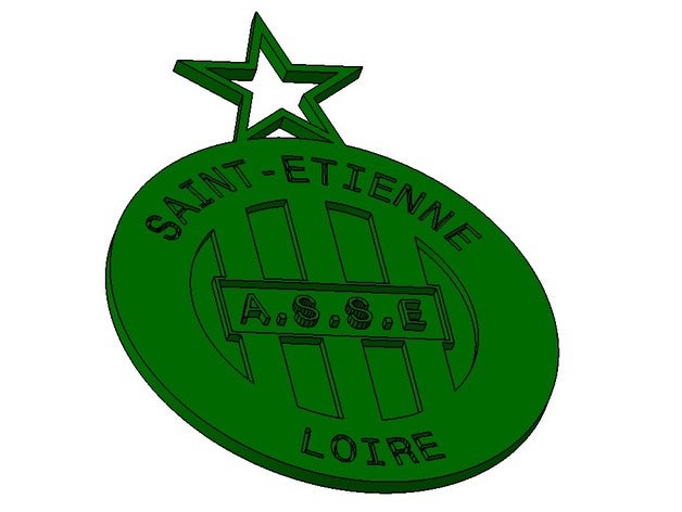 saint etienne signos y logotipos asse 3D print model - Mito3D