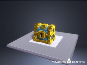 coffre d'or art 3d print model - Mito3D