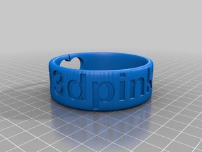 3d pink mafia bracelet printing jewelry 3d print model - Mito3D