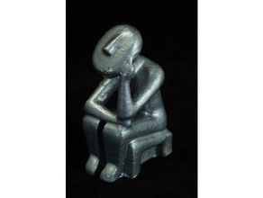 ancient thinker abstract sculptures 3d print model - Mito3D