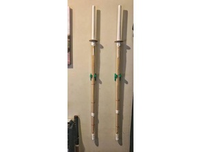 shinai de bâti mur porteur porte-outils & boîtes le titulaire la pratique des épées l'épée jouet d'épées les supports muraux l'arme 3d print model - Mito3D