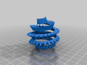 chamber spikes 01 decor customized 3d print model - Mito3D