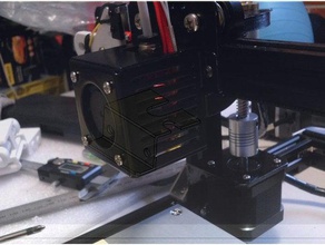 tronxy x3 hava deflektör 3d yazıcı parçaları 3d print model - Mito3D