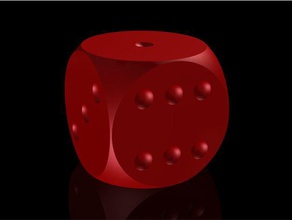 dice over-sized 200mm box cool fun large mega oversized toy 3d print model - Mito3D