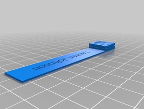 my customized bookmark text & image office 3d print model - Mito3D
