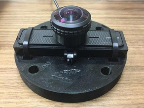 360 degree webcam base & lens connector camera video usb holder mount 3d print model - Mito3D