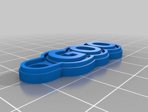 goo trousseau de clés porte-clés personnalisé 3d print model - Mito3D