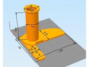 lange spool-Halter 2,5 kg 3d-Drucker Teile 3d print model - Mito3D