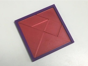 tangram box i puzzle 3d print model - Mito3D