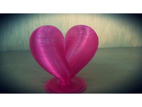 3d coração a arte makeprintable tampo de mesa o teste 3d print model - Mito3D