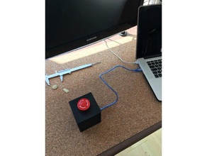 arduino start push button computer red 3d print model - Mito3D