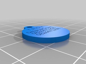 my customized customisable dogtag troy pets 3d print model - Mito3D