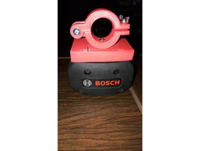 bosch 36v battery holder two holes diy 3d print model - Mito3D