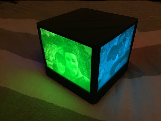 lithophane boîte L'impression 3d k8200 la lumière de l'éclairage litho litholamp lithopane stand image saint-valentin st-valentin saint valentin le jour valentines cadeaux 3D print model - Mito3D