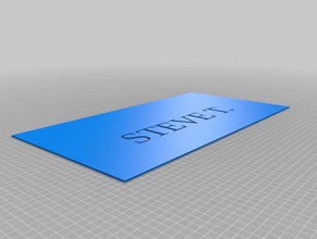 steve anpassbare Schablone Kunst-tools kundengebundene 3d print model - Mito3D