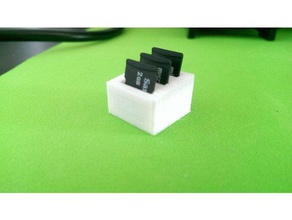caja tarjetero micro sd Impresora 3d accesorios 3d print model - Mito3D