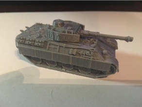 bergepanther panzer iv torre de 1 a 100 veículos 1-100 chamas da guerra alemanha segunda mundial 3d print model - Mito3D