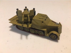 gepanzerten sdkfz 7 1 100 Fahrzeuge 1-100 Flammen Krieg Deutschland den zweiten Weltkrieg 3d print model - Mito3D