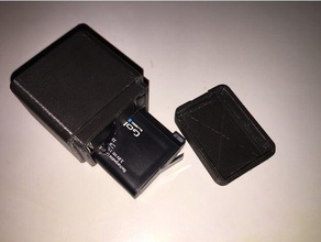 gopro hero4 le boîtier de la batterie caméra ahdbt-401 support hero 4 3d print model - Mito3D