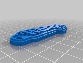 my customized multiline tag keychain 1 keychains 3d print model - Mito3D