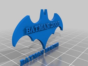 3d batman sinal de 2005 personalizáveis sinais e logotipos begins logotipo do símbolo 3d print model - Mito3D
