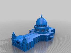 st pauls Katedrali binalar ve yapılar 3d print model - Mito3D