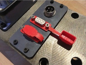 db9 protection parts pin plug plugs protector 3d print model - Mito3D