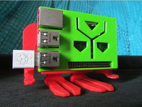 raspberry pi robô caso cogsworth eletrônica 3d print model - Mito3D