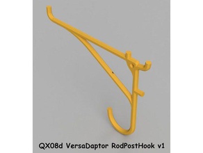 qx08 famille pegboard crochets de l'organisation la gestion des câbles cintre d'outil patte suspension pour casque clé crochet outil organisateur support mural 3d print model - Mito3D