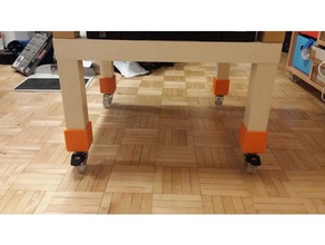 upgrade your favorite ikea table household hack tables lack wheels 3d print model - Mito3D