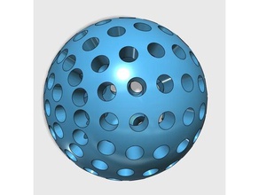 wiffle palla 50mm raggio giochi e giocattoli 3d print model - Mito3D