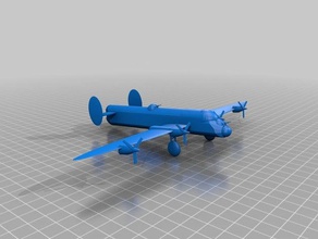lancaster bomber araç 3d print model - Mito3D