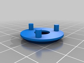 bunny core spool support block 3d printer parts lock holder 3d print model - Mito3D