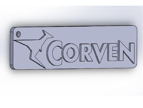 logo corven Schlüsselanhänger 3d print model - Mito3D