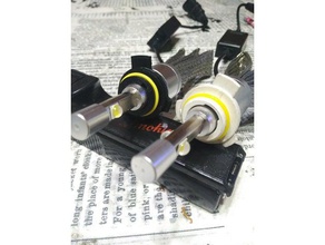 r3 led adapter hir2 parts auris bombilla bulb cree toyota xhp 50 3d print model - Mito3D