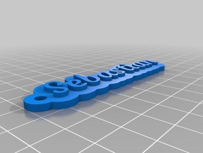 llavero sebastian keychains customized 3d print model - Mito3D