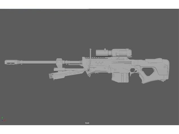 la unsc rifle de francotirador halo 5 juegos video cosplay prop arma traje proposición scifi consejo seguridad 3D print model - Mito3D