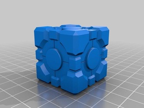 portail cube L'impression 3d aperture science compagnon le 3d print model - Mito3D