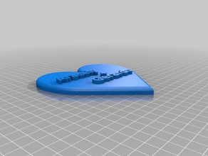 heart 2d art 3d print model - Mito3D