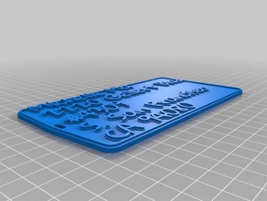 michelle tag address keychains customized 3d print model - Mito3D