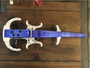 mina violin electric music instrument steampunk 3d print model - Mito3D