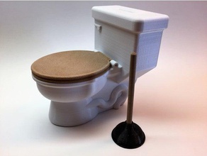 potty bank toys & games curse jar cuss piggybank piggy swear toilet 3d print model - Mito3D