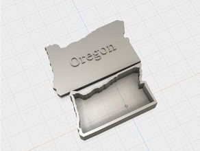 oregon gift box tool holders & boxes 3d print model - Mito3D
