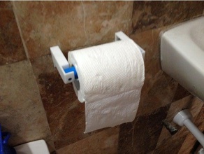 yet another toilet paper roll holder bathroom spool 3d print model - Mito3D