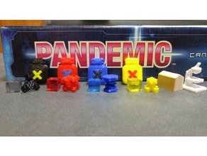 pandemic game pieces toys & games boardgame tabletop 3d print model - Mito3D